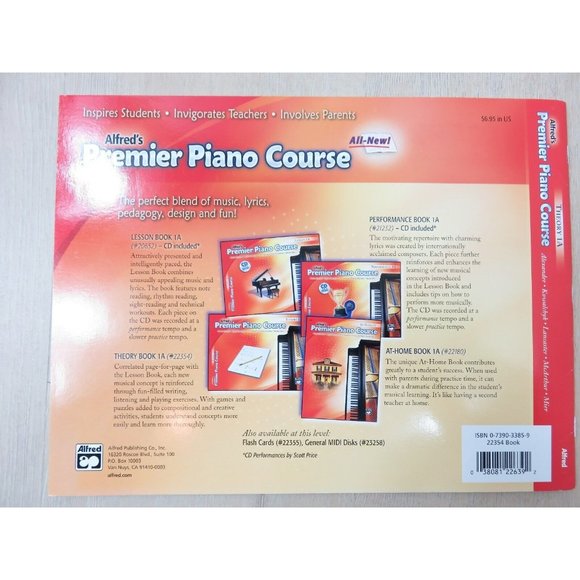 Vintage 2005 Alfreds Premier Piano Course Theory 1A Music Book Lesson Book - Picture 3 of 6